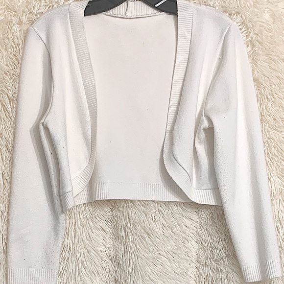 White Cropped Cardigan | Poshmark